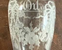 Hawkes glass decanter.