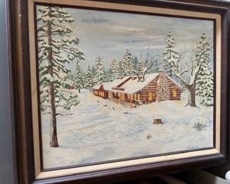 Oil painting.