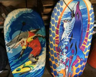 2 BEACH BOOGIE BOARD BODY SURF BOARDS