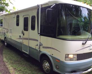 2000 National Sea Breeze Motorhome 1340, Class A, 34’ With Slide Out & 2 Turn Out Awnings, Motorhome Is Clean And In Good Running Condition. Gas Generator, Air Conditioner, Levelers, Double Door Refrigerator, Backup Camera, 2 Flat Screen Televisions, Convection Microwave & 3 Burner Range, Shower W Small Tub. 50,694 Miles, Triton V10 engine