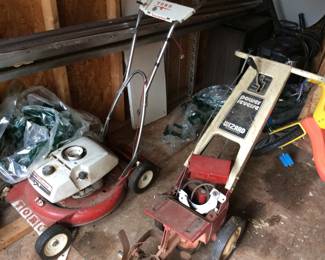 TORO LAWN MOWER & WIZARD GARDEN PLOW