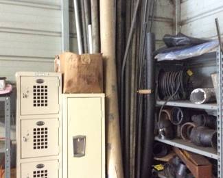 STORAGE LOCKERS, PIPES