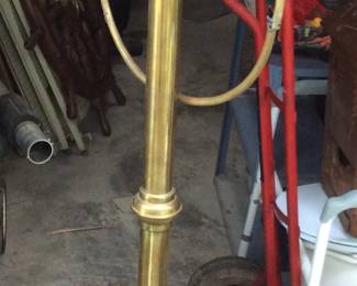 VINTAGE BRASS COAT HAT RACK