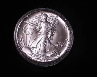 Silver Eagle Dollar 1986