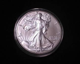 Silver Eagle Dollar 2021-W