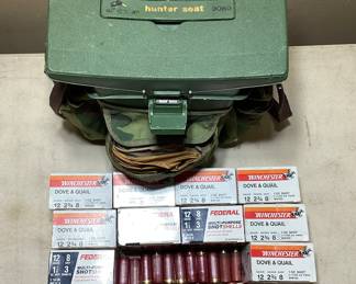 275+RNDS 12 GUAGE SHELLS W/ HUNTERS SEAT 275+RNDS 12 GUAGE SHELLS W/ HUNTERS SEAT FOR STORAGE INCLUDES PONCHOS