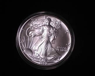 Silver Eagle Dollar 1990
