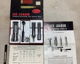 12 GAUGE LEE LOADER RELOADING KIT 12 GAUGE LEE LOADER RELOADING KIT *MISSING SHOT MEASURING CUP*