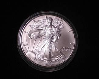 Silver Eagle Dollar 1997