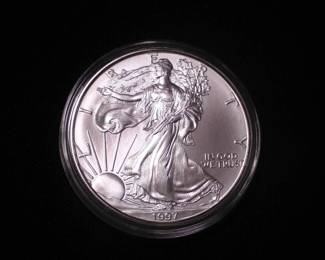 Silver Eagle Dollar 1997