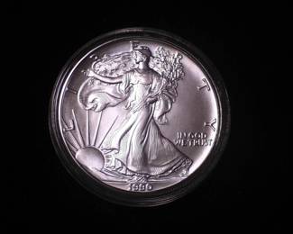 Silver Eagle Dollar 1990