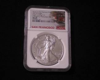 Silver Eagle Dollar 2021 - S MS 69 T2 Emergency production