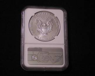 Silver Eagle Dollar 2020 - P MS 69 First Day issue Emergency production