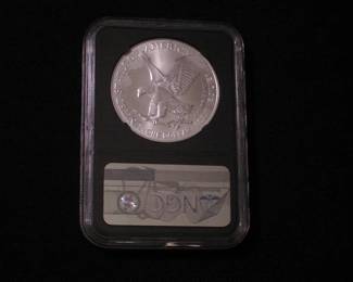 Silver Eagle Dollar 2021 - W, MS 69 early release T2