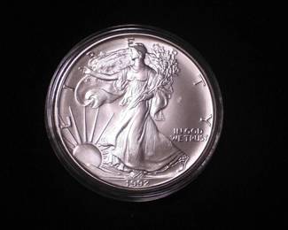Silver Eagle Dollar 1992