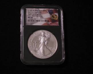 Silver Eagle Dollar 2021 - W, MS 69 early release T2