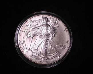 Silver Eagle Dollar 2001
