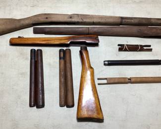 LEE ENFIELD MK SERIES WOODEN STOCK LOT LEE ENFIELD MK SERIES WOODEN STOCK LOT * DAMAGED TO TWO PIECES