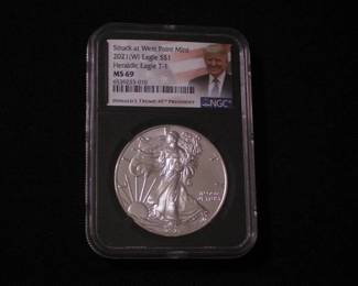 Silver Eagle Dollar 2021 - W MS 69 T-1