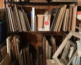 Lots of vintage frames, prints and paintings