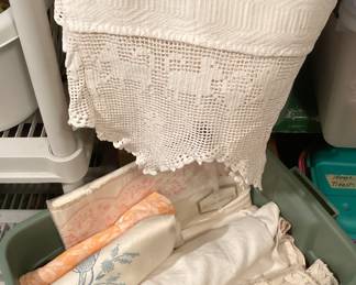 Vintage Spreads, Marseille Cloths , Crochet , Quaker Lace