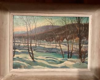 Landscape Painting signed Tom Olenchak