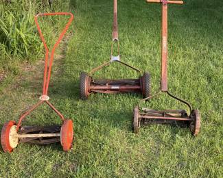 Vintage Push Mowers Brill, Derby and Craftsman