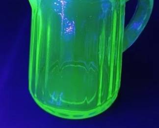 dated 1916 uranium pitcher some slight damage