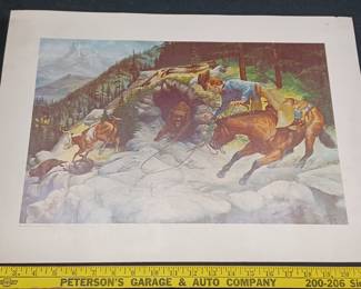 several rare hard to find art prints in this auction by award winning Texas artist Chuck Dehaan.