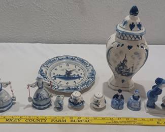 We have a large collection of Holland Blue Delft in this sale, many rare hard to find pieces. Blue white porcelain
