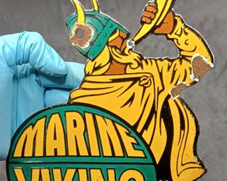 Marine Viking Gasonline porcelain sign