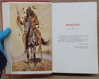 rare book Indian Wars of Texas with lots of native american photographs. first edition