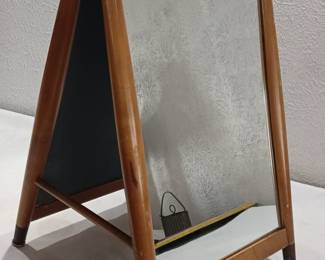 antique shoe store foot mirror