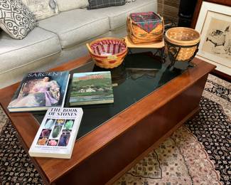 Glass Top Display Coffee Table