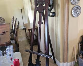 Tall wooden art easel $125