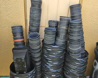 Large plastic plantic inserts 4 for a $1, small plants inserts 10 for a dollar, rectangles 50 cents each