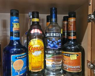 Several new unopened bottles