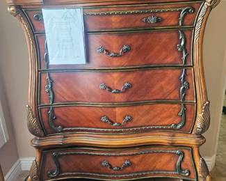 Very heavy king size bedroom suite with double fully adjustable massager bed