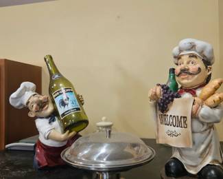 Chef kitchen statues $15 each
