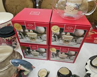 All new in the box Lenox teapots, $10 each