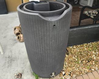 Rain barrel out back from Lowe's retails 189 our price $100