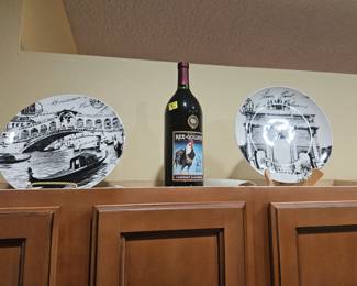 Matching plates $10 for both with the stands