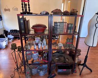 Collectibles, carved wood, candle holders & vintage soul — all tagged & ready!