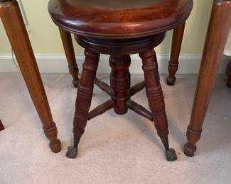 Claw and ball piano stool