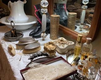Ladies dresser -vintage perfume