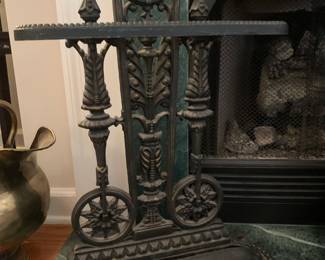 Large iron umbrella stand