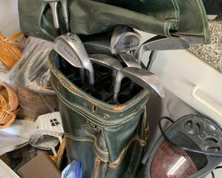 Vintage golf clubs