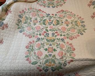 cross stitch bed spread