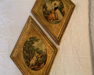 Vintage Italian Florentine wall art