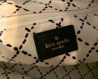 Kate Spade black leather